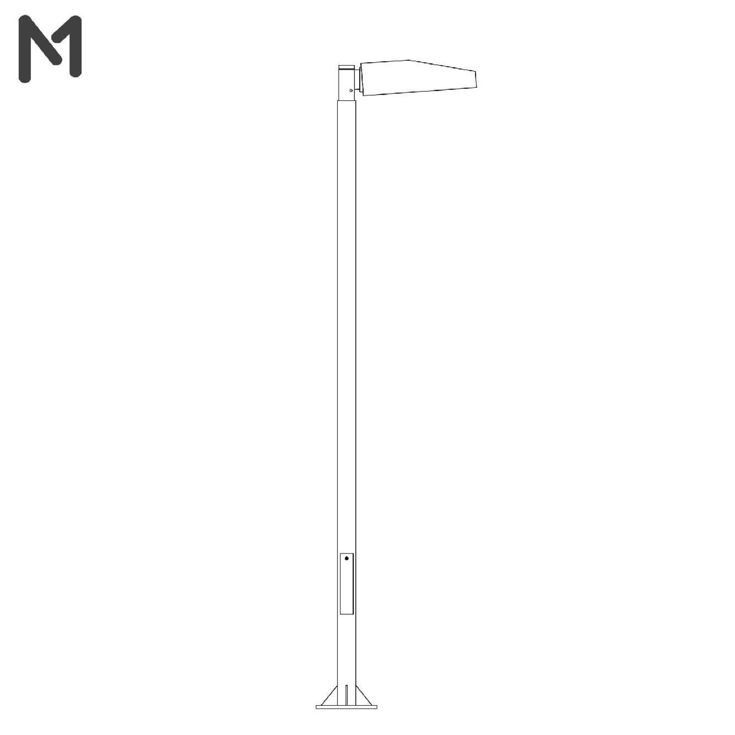 เสาไฟกลมตรง 4 นิ้ว สูง 5 เมตร ( Lighting Pole 3 meters with) เสาไฟกลมตรง 4 นิ้ว สูง 5 เมตร ( Lighting Pole 3 meters with)